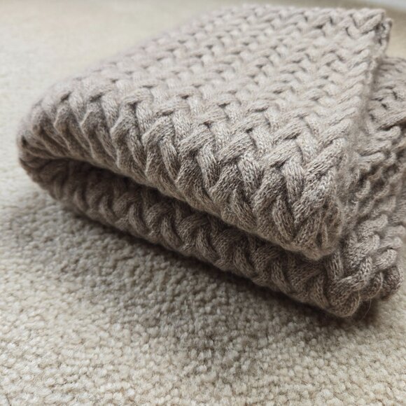 Portolano Thick Oversized Cashmere/Silk/Wool Scarf - Picture 10 of 11